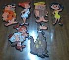 Plasteco I FLINTSTONES cm. 11×5 approx Hanna & Barbera Prod. 60s Complete.