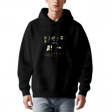 Men's Loose Fit Hoodie with Front Pocket Long Sleeve Pullover featuring ' M A D