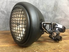 Motorcycle 7 inch Headlight BLACK h4 halogen headlight 7" kit / turns/ brackets