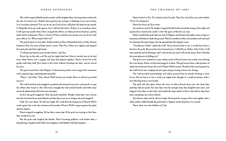 Norse Mythology by Neil Gaiman - Ages 10+ - Hardback - Image 3 of 4