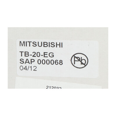 Mitsubishi TB-20-EG Mitsubishi Servo I/O Terminal Block New NFP | eBay