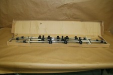 Set of 3 Black Foosball Replacement Rods, 45", 49", 39.5"