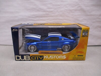 Jada Dub City Kustoms Mustang GT-R Concept 1/24 Blue | eBay