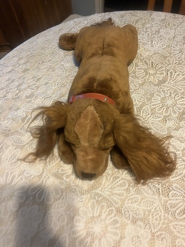 Walmart grande peluche realistico Cocker Spaniel con collare rosso originale - Foto 18 di 21