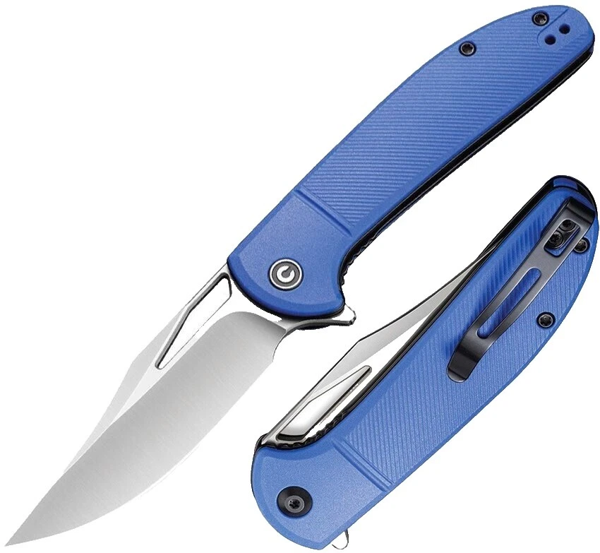 Stainless Steel Blade Clip Point Rubber Handle Collectible Folding Knives