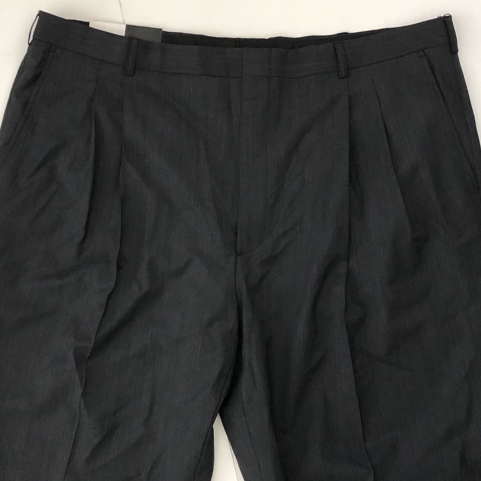 New DOC & AMELIA PREMIER GRAY Mens Pleated Dress Pants Unfinished Size