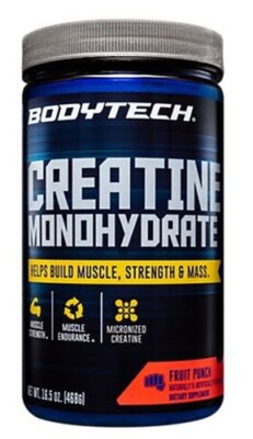 Creatin Monohydrat Pulver - Fruchtpunsch (488ml 78 Anwendungen)