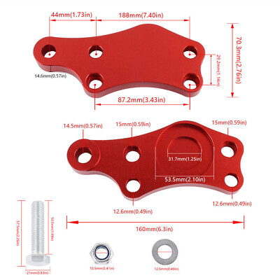 Red Steering Lock Adapters for Toyota JZX100 Altezza Gita Turn 
