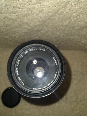 Canon Zoom Lens FD 100-200mm 1:5.6 w/original caps 146981 | eBay