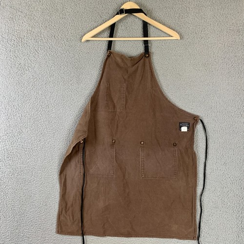 Hardmill Apron Seattle Brown Canvas Leather Barista Embroidery Coffee Project NY - Picture 12 of 17