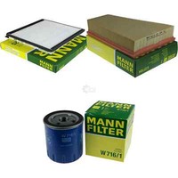 MANN-FILTER Inspektionspaket FüR CitroëN Berlingo 2.0 Hdi 90 Peugeot Partner
