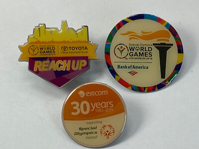 Special Olympics World Games Los Angeles 2015 & Ireland Eircom 30 Years Pins