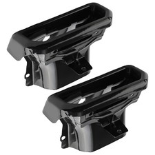 Exhaust Tips Bezels For Gmc Sierra For Chevy Silverado 1500 19-24 Gloss Black