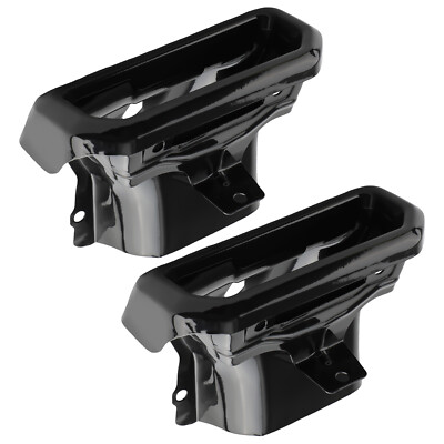 Exhaust Tips / Bezels for GMC Sierra for Chevy Silverado 1500 19-24 Gloss Black