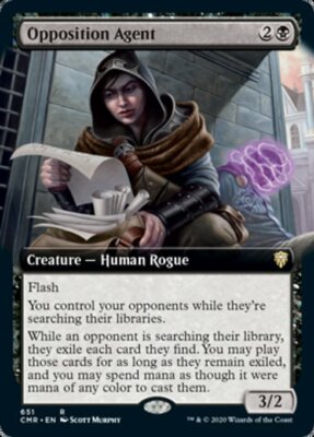 MTG OPPOSITION AGENT FOIL EXC - OPPOSITION AGENT - CMR-X EN - MAGIC