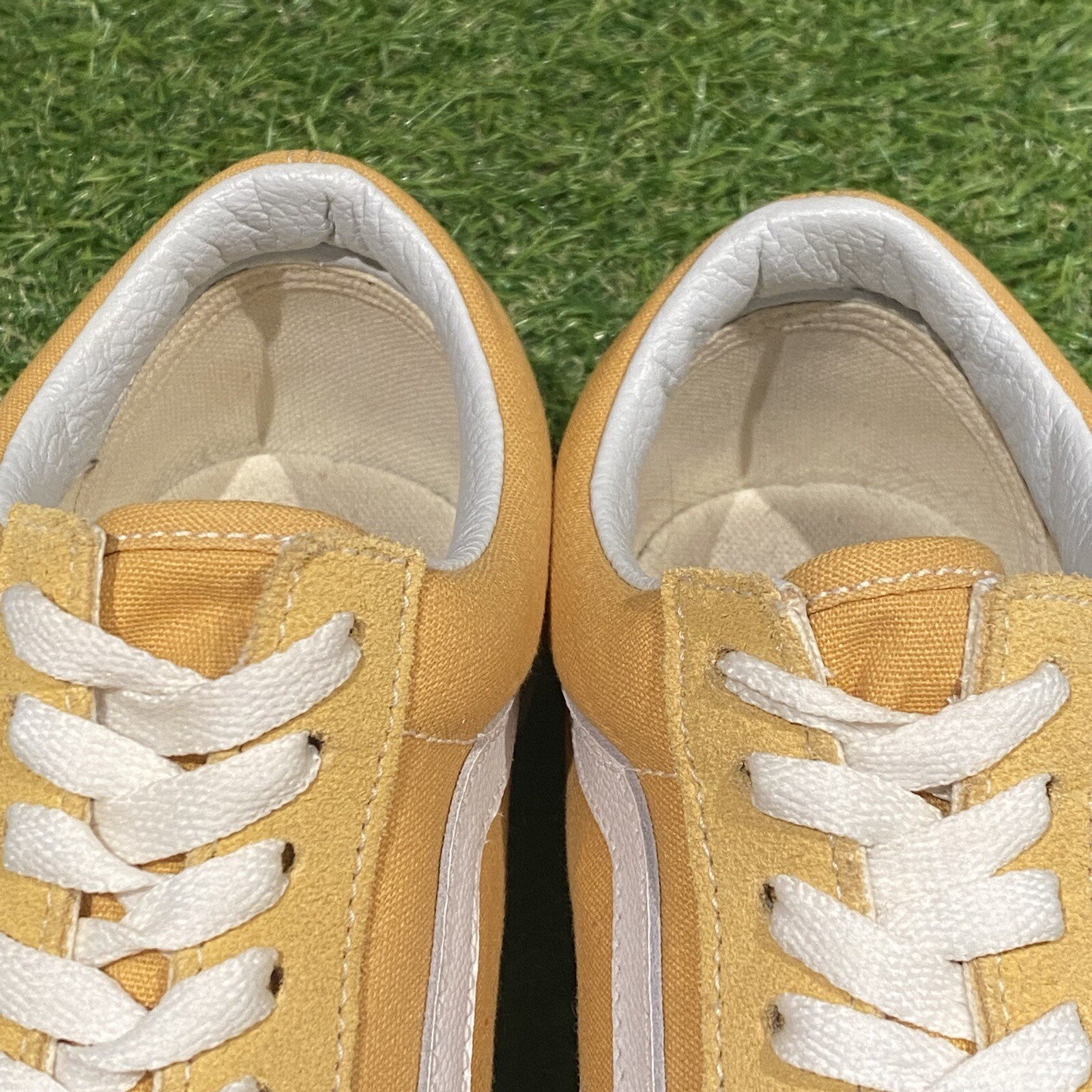 Vans Old Skool Skateboarding Low Sneakers Yellow / US Size Mens 6.5 Womens 8