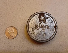 Vintage Empty Silver Kodak 8mm Movie Film Canister Container - Metal Aluminum 