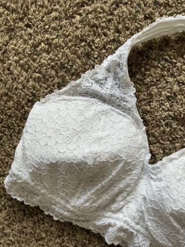 Aerie Bralette Plus Size XXL White Halter Style VGUC Padded - Picture 3 of 12