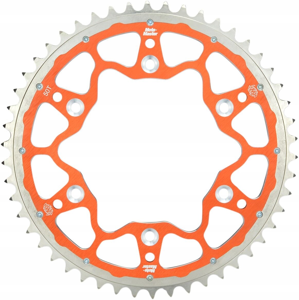 Pignon arrière double anneau 899 50 pour transmission moto KTM orange
