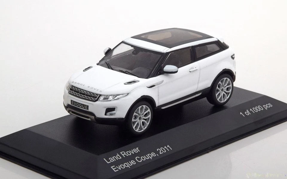 LAND ROVER EVOQUE COUPE 2011 WHITE WHITEBOX WB227 RANGE 1:43 WEISS BIANCA LHD UK - Photo 1/3