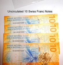 10 Swiss Francs (2017) NEW UNCIRCULATED condition Hybrid banknote