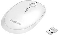 Logilink Optische Funk & Bt Maus, Kabellos, Weiß