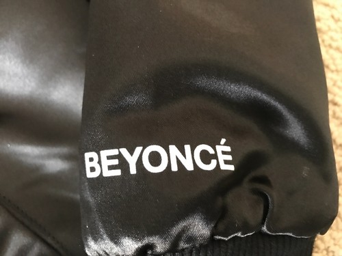 New Beyonce Formation World Tour Merch Orchid Black Satin Bomber Jacket Sz S - Picture 5 of 12
