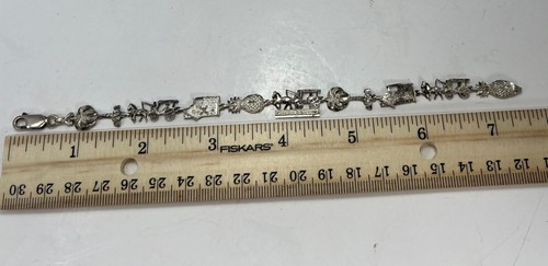 Vintage versilbertes Souvenir Armband - Bild 5 von 5