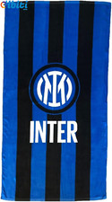 Inter Telo Mare in Spugna, 90X170, Logo Inter, 100% Cotone, Prodotto Ufficiale, 