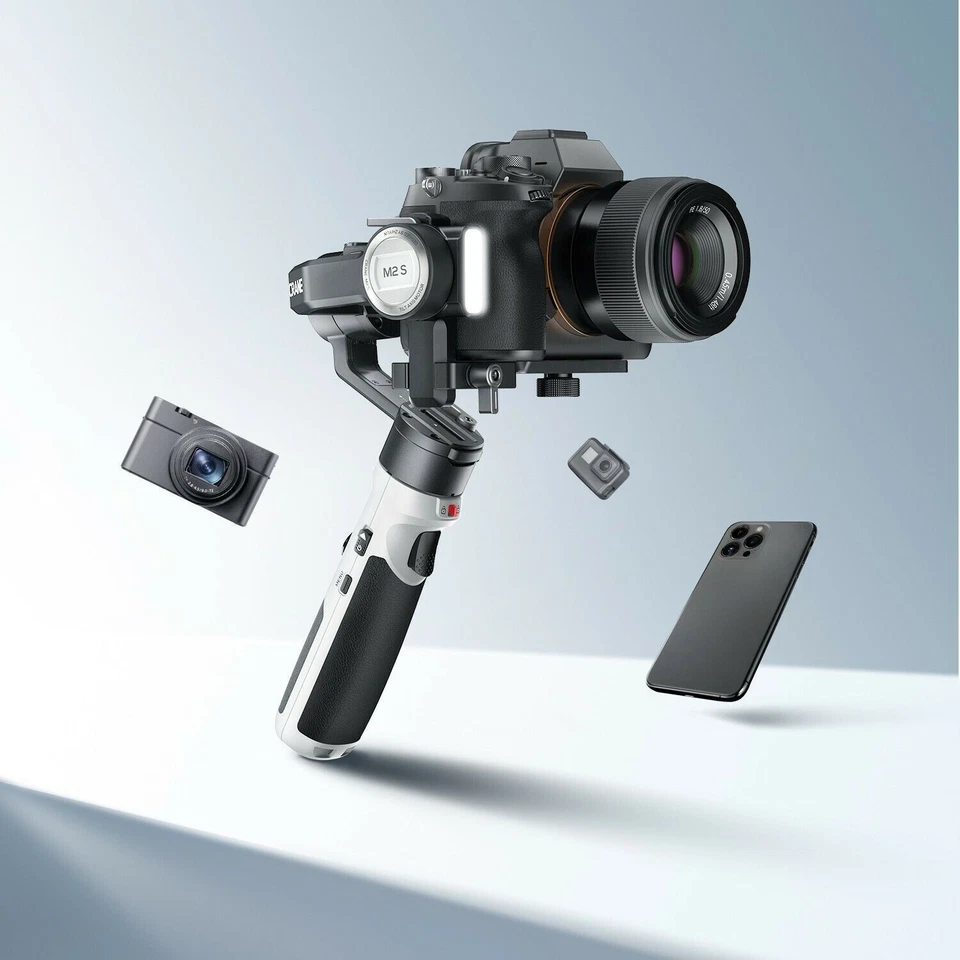 Zhiyun Crane M2 S Combo 3-Axis Gimbal for Smartphone Mirrorless DSLR Camera - Image 3 of 4