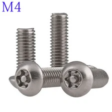 M4 M3x0.7 304 Stainless steel Pin Tamper Torx Security Button Head Screw Bolts