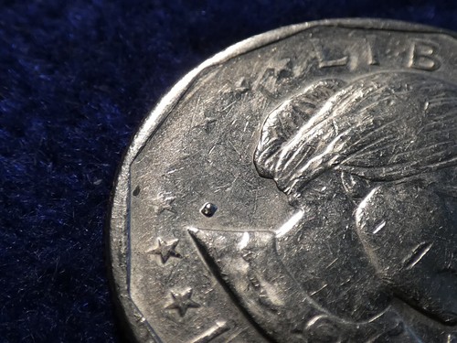 Mint Error 1979-S Susan B Anthony Dollar Coin Strike Thru Grease Error! #3389 - Picture 4 of 19
