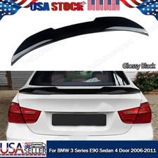 FOR BMW E90 3 SERIES M3 2006-2011 REAR SPOILER TRUNK WING GLOSS BLACK PSM STYLE
