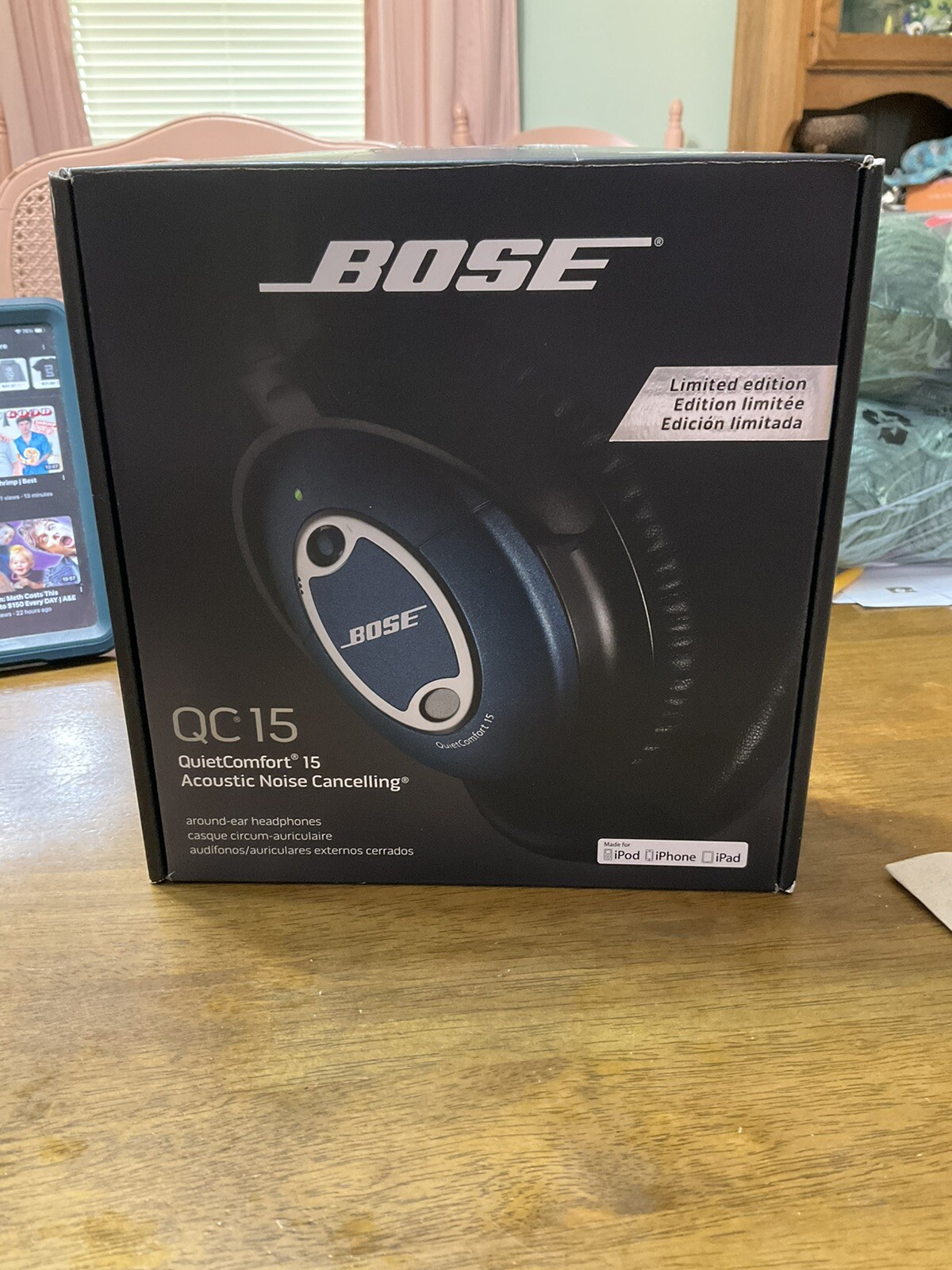 Bose QC15 Headphones - Blue Limited Edition-image