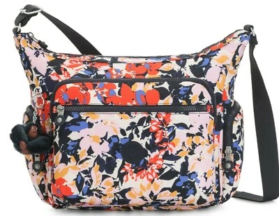 Kipling GABBIE Medium Shoulder Bag - Splashy Posies RRP £93