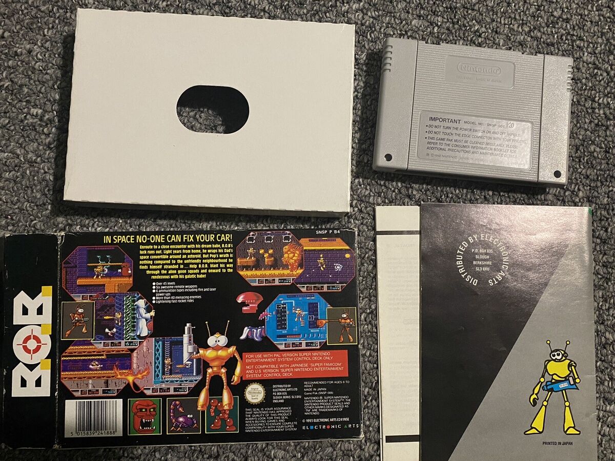 B.O.B SNES/ BOB Super Nintendo PAL Complete UK RARE | eBay B.O.B SNES/ BOB Super Nintendo PAL Complete UK RARE | eBay