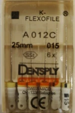 Dentsply Maillefer K-Flexofile Endodontic Dental Files 1 Pack 015 25 mm
