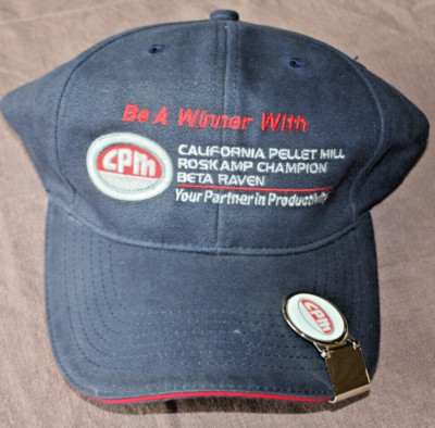 CPM Ca Pellet Mill Equipment Vintage Hat Cap 100% Cotton Adjustable w Money Clip