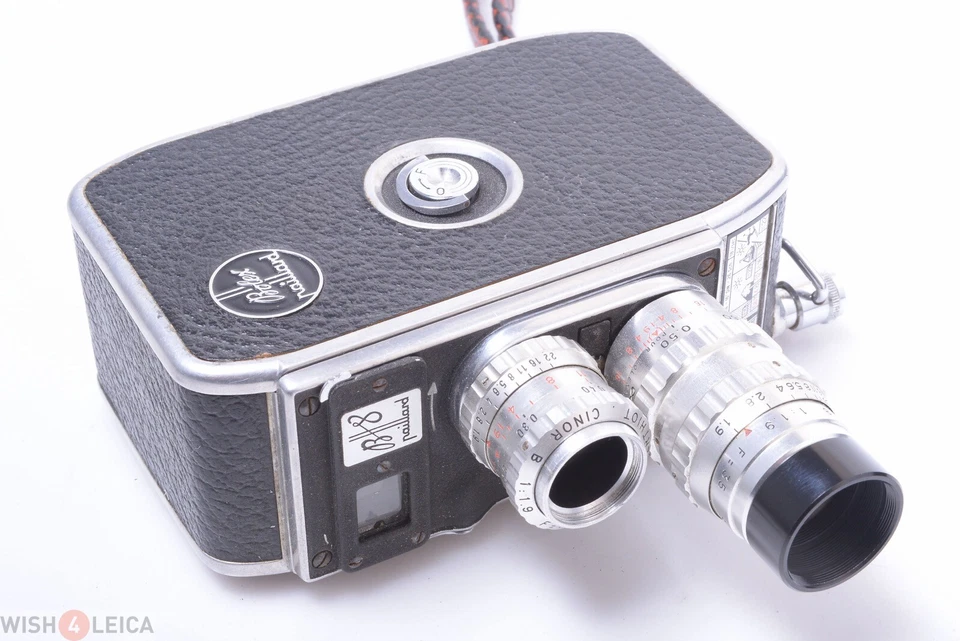 ✅ CÁMARA DE CINE BOLEX B8 8 MM LENTE SOM BERTHIOT CINOR B 35 MM 1,9 Y 12,5 MM 1,9 Foto 4 de 4