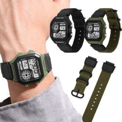 Men's Sports Watch Electronic Chronograph Watch Waterproof Large-screen Watch US
