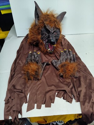 Werewolf Costume With Cape And Gloves