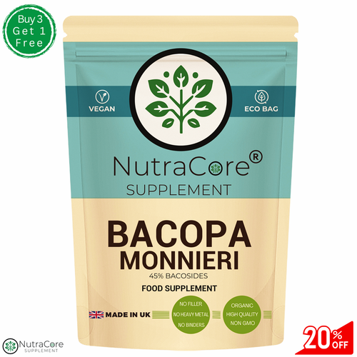 Bacopa Monnieri Capsule, 5000mg-(45% Bacosides) Brain Health, 100% Vegan - Picture 2 of 12