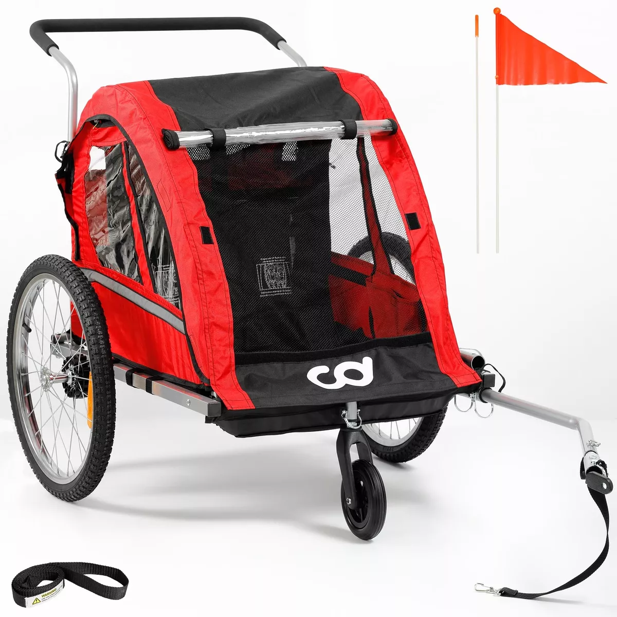 CyclingDeal Foldable Bicycle Bike Baby Children Kids Trailer and Stroller Jogger