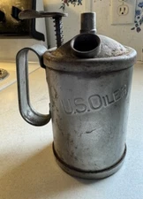 Antique U.S. Oiler Pump Oil Can F. JADEN MFG. Co. Hastings Nebraska ~RARE~