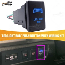 Fit Toyota Tacoma RAV4 4Runner Tundra "LED LIGHT BAR" Push Button Switch 