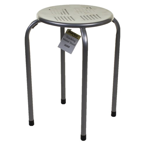 STACKABLE STOOL BREAKFAST BAR DINING STOOL MODERN MULTI-PURPOSE STACKING SEATING - Picture 4 of 5