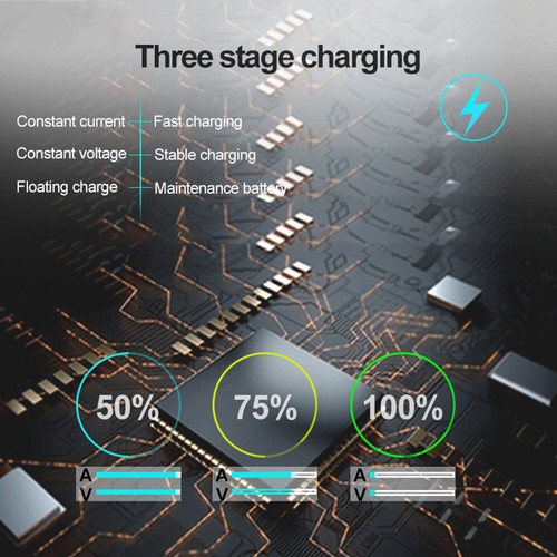 12V SAE Automatic Car Battery Charger Smart Maintainer Trickle Float Repair - Picture 7 of 12