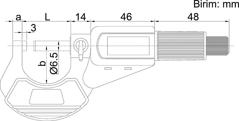 Gamme de micromètres extérieurs numériques Insize 3109-150A 125-150 mm/5-6" t... - Photo 2/4