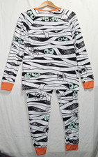 Celebrate Halloween Womens Mummy Pajama Set S 4-6 Comfortable All Over Graphic