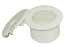 1inch CUT-HOLE SIZE White Round Wire Management Grommet with Removable Lid